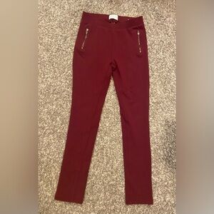 Children’s Place Maroon Leggings with Zippered Pockets | Valentine’s Day